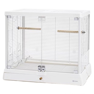 新品6045不锈钢达洋鸟笼升级版鹦鹉笼子大玻璃观赏笼子铁鸟笼豪华