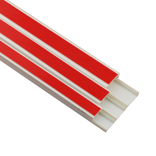 塑料不带胶线槽pvc 明装明线槽装饰免订走方形阻燃线槽配件20*10