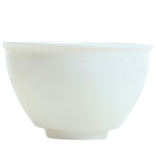 德化凝脂白瓷品茗杯主人杯100ml大号个人杯陶瓷茶杯单杯小茶碗