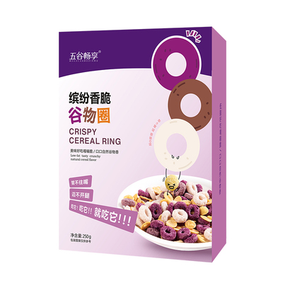 五谷畅享儿童红枣紫薯燕麦圈低脂