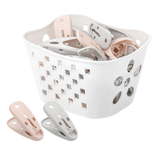 茶花夹子晾衣夹晾衣架塑料小夹子家用被子衣服袜子晾晒夹防风夹