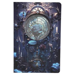 世界树精装本复古文艺手帐本金属感工艺全彩插画烫金笔记日记本子