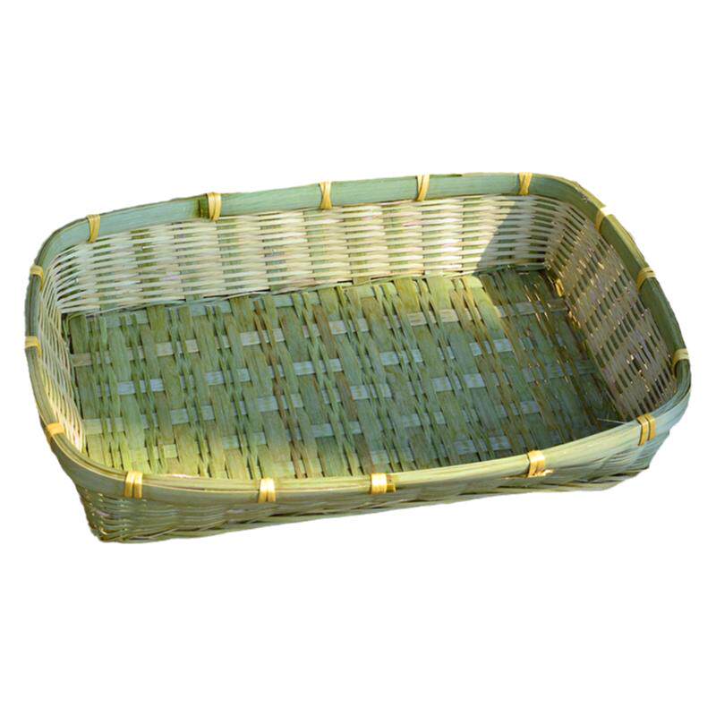 竹编竹筐长方形篮子竹篮超市簸箕筐方形竹编篮养海鲜竹筐长方形