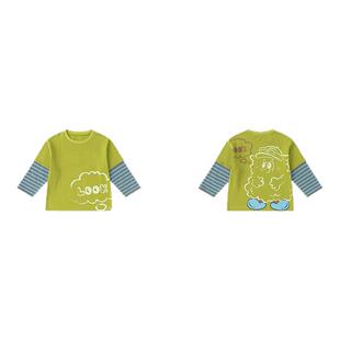 嘟嘟家男童T恤春季上衣儿童打底衫内搭女童长袖春装宝宝童装春款t