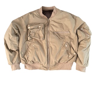 清仓GRAILZ LEARL秋冬飞行夹克棉服棉衣多口袋拉链宽松外套男廓形