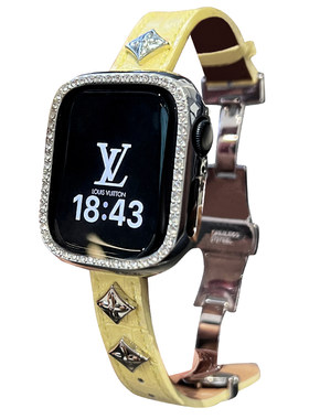 高级感真皮蝴蝶扣表带腕带适用华为fit5fit4小米9p红米watch6vivo