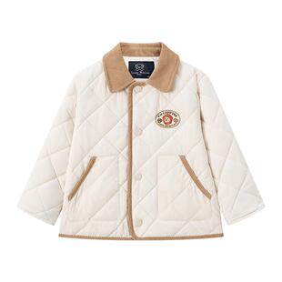 TeenieWeenie Kids小熊童装25年款秋冬季男女宝刺绣翻领棉服外套