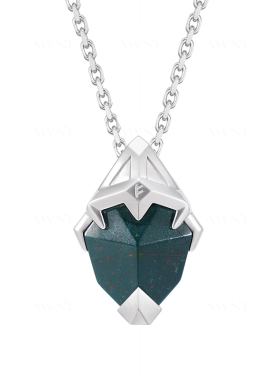 AWNL维京之心绿血石项链男款