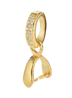 DIY手工对夹吊坠配件简约镶钻