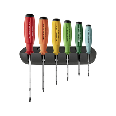 PB8440RB彩虹梅花螺丝刀挂墙套装