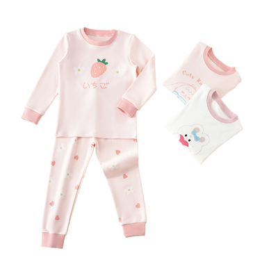 儿童秋衣秋裤女童纯棉内衣套装