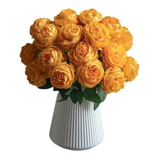 仿真花牡丹摆件高档逼真感客厅摆花装饰餐桌花电视柜花艺假花摆设