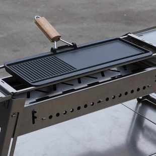 加厚铸铁烤盘烤肉盘内径15.5 16.5可用烤食者烤炉通用不粘煎肉盘