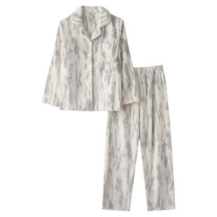 斑马纹睡衣男士女秋冬季法兰绒加厚保暖加绒长袖情侣家居服套装