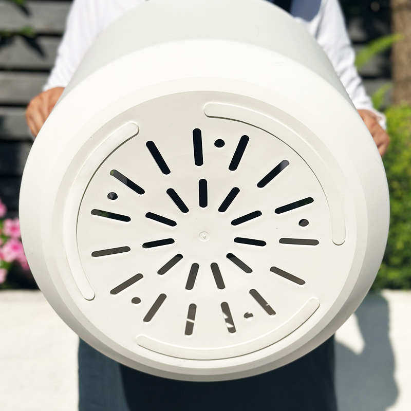 魔润透气大口径加厚花箱树脂塑料仿陶瓷家用圣诞树果树花盆特大号