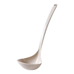 耐高温麦纤维长柄大号汤勺家用盛粥稀饭厨房日式小汤匙塑料勺子
