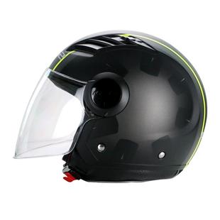 LS2半盔摩托车复古机车头盔男女大码电动车四季3C认证半盔OF562