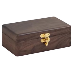 文玩存放盒实木玄月扣轻奢高档精致饰品收纳盒核桃沉香手串收藏盒