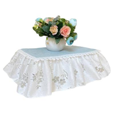 蕾丝打复印机办公室传真机防尘罩套微波炉投影仪音响箱遮灰布定制