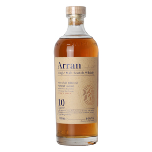 艾伦Arran10年单一麦芽威士忌苏格兰原装进口洋酒700ml雪莉波本桶