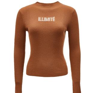 【ONLY奥莱】秋冬含绵羊毛时尚字母螺纹长袖针织衫女