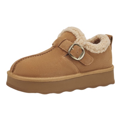 星期六复古加绒厚底雪地靴女2025