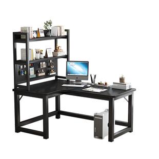 转角书桌书架组合书桌式L型写字桌卧室女孩电脑梳妆台化妆一体桌