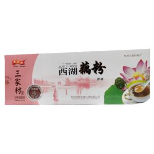杭州特产三家村 藕花洲牌西湖藕粉4盒任选3个囗味农 家纯藕粉包邮