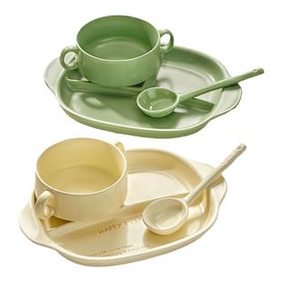 211减脂餐盘分格大人减肥餐定量分餐盘家用陶瓷儿童早餐盘高级感