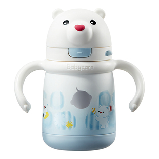 【秒杀】babycare儿童保温杯宝宝婴幼儿园学饮6个月以上1-3岁水杯