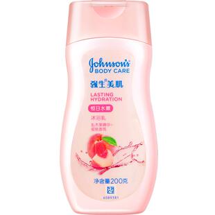 强生美肌沐浴露持久留香官方正品恒日水嫩蜜桃滋润女滋润男士200g