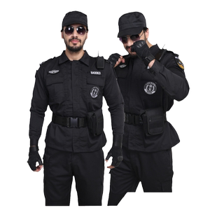 2025保安工作服冬装加厚春秋长袖套装男物业夹克作训服夏季薄短袖