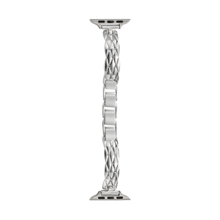 iserisewatch适用苹果手表表带iwatch11苹果S10手表S8闪钻菱格金属表带Applewatch9智能SE腕带高级ultra夏季