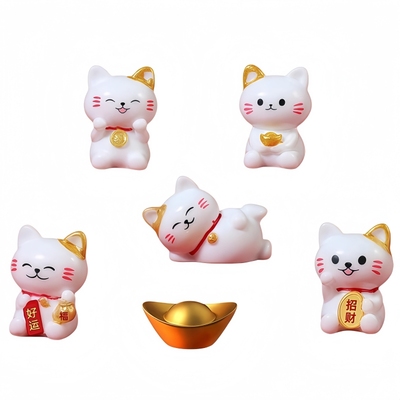 治愈招财猫摆件桌面装饰品