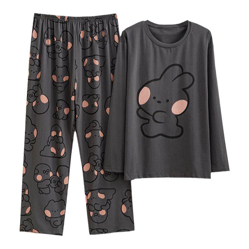 女纯棉卡通睡衣家居服