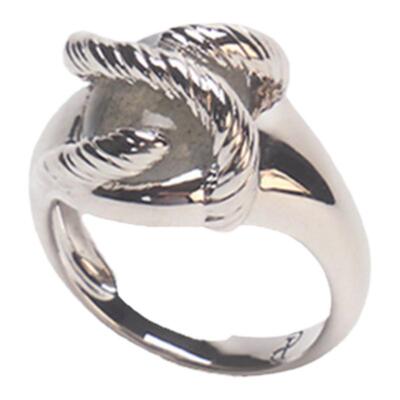 PupilCasket月光石原创肌理戒指