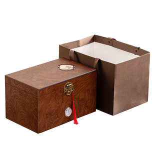 高档木盒茶叶包装盒空礼盒半斤通用陈皮白茶普洱散茶礼品盒伴手礼