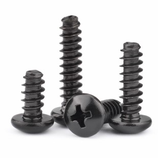 黑色304不锈钢PB十字圆头平尾自攻螺丝十字盘头自攻钉M2.6M3M4M5