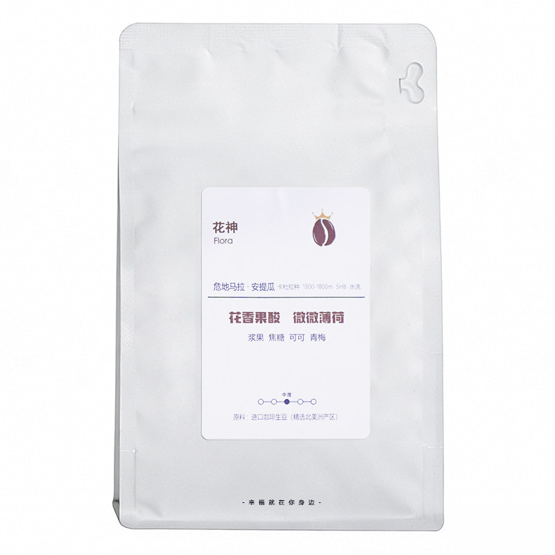 危地马拉花神 花香果酸微微薄荷 水洗中烘精品 手冲咖啡豆227g