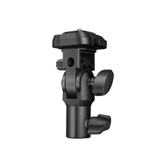 轻装时代Q-K1灯架转接云台摄影补光灯快拆底座适用神牛永诺金贝闪光灯转换座180度俯仰调节带反光伞孔配件