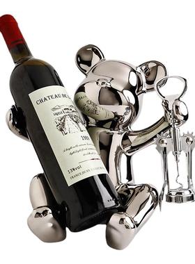 暴力熊电视柜酒柜红酒架摆件