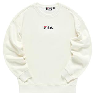 FILA斐乐官方情侣款套头卫衣秋季加绒休闲圆领运动卫衣潮男女上衣