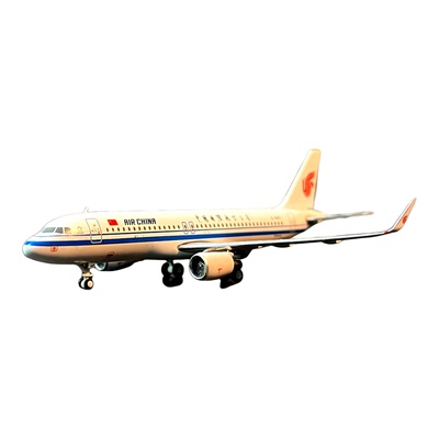 1：400比例合金飞机空客A320中国国际航空客机有天线版礼品级藏品