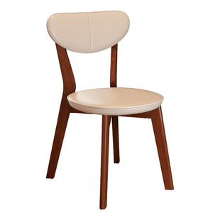 餐椅家用餐桌椅2026新款靠背实木椅子餐厅原木风凳子客厅茶桌茶椅