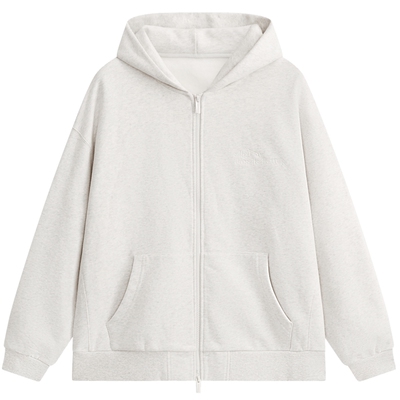 MODE COMMUTER| MC重磅拉绒卫衣针织重磅抓绒毛圈连帽开襟卫衣