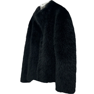 皮毛一体短款仿狐狸毛绒皮草秋冬外套女小个子环保毛立领2024新款