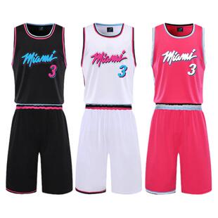 热火队城市版22号巴特勒球衣韦德希罗阿德巴约美式篮球服套装速干