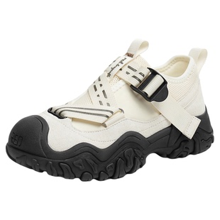 红蜻蜓时尚休闲鞋春秋女鞋鞋子厚底丑萌鞋户外登山运动鞋溯溪鞋女