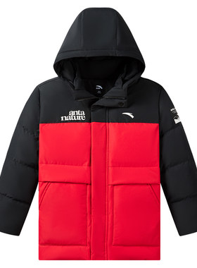 雪壳热返IV安踏童装儿童三防羽绒服男童2026冬季新款防寒棉服外套