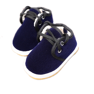 男女宝宝冬季加绒保暖手工布鞋